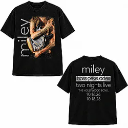 Bass Persuades Two Nights Live The Hollywood LA0510 Miley Cyrus T-Shirts