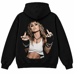 Middle Fingers Up Rocker  DTNK2810 Miley Cyrus Hoodies