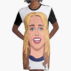 Miley Cyrus Used to be Young Graphic T-Shirt Dress