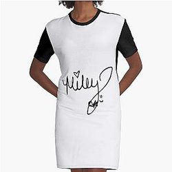 Miley Cyrus SIGNATURE| Perfect Gift|miley cyrus gift Graphic T-Shirt Dress