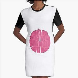 Miley Cyrus Version Graphic T-Shirt Dress