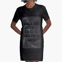 Miley Cyrus Version Graphic T-Shirt Dress