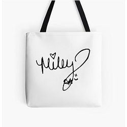 Miley Cyrus autograph All Over Print Tote Bag