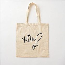 Miley Cyrus autograph Cotton Tote Bag