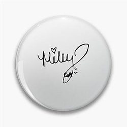 Miley Cyrus SIGNATURE| Perfect Gift|miley cyrus gift Pin