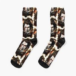 Milla Jovovich Custom Digital Artwork Socks