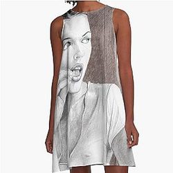 Breakfast with Milla Jovovich A Line Dress