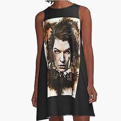 Milla Jovovich Custom Digital Artwork Dress