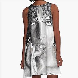 Milla Jovovich - Look at my Eyes A-Line Dress