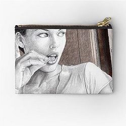 Breakfast with Milla Jovovich Zipper Pouch