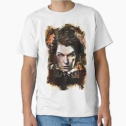 Milla Jovovich Custom Digital Artwork T-Shirt