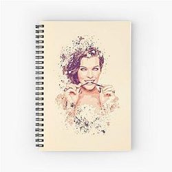 Milla Jovovich Spiral Notebook