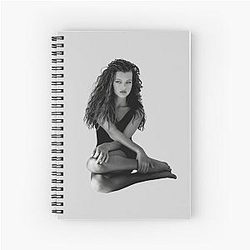 Milla Jovovich by Herb Ritts Spiral Notebook 1988
