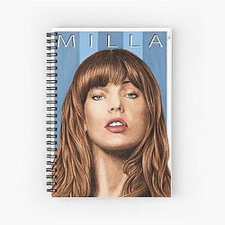 Milla Jovovich Spiral Notebook