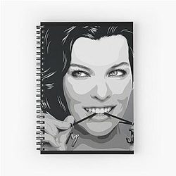 Milla Jovovich Spiral Notebook