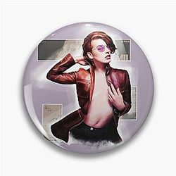 Milla Jovovich Red Jacket Pin