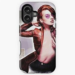 Milla Jovovich Red Jacket iPhone Case