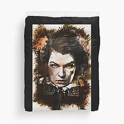 Milla Jovovich Custom Digital Artwork Duvet Cover