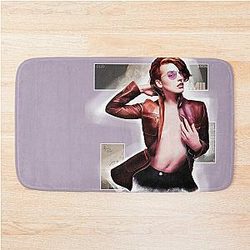 Milla Jovovich Red Bath Mat