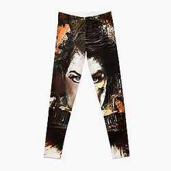 Milla Jovovich custom digital artwork Leggings