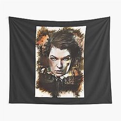 Milla Jovovich custom artwork Tapestry