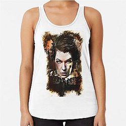 Milla Jovovich Custom Digital Artwork Tank