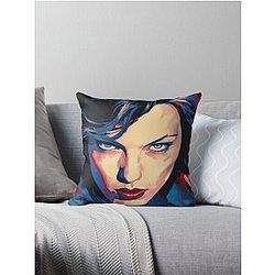 Milla Jovovich Throw Pillow
