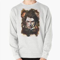Milla Jovovich Custom Digital Artwork Sweatshirt