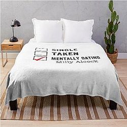 Single taken mentally dating Milly Alcock throw blanket