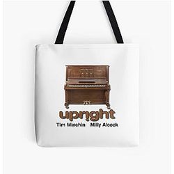Upright Tim Minchin Milly Alcock All Over Print Tote Bag