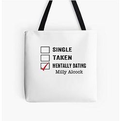 Single taken mentally dating Milly Alcock Tote Bag