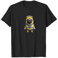 Minions T-shirts - Pug Dressed As A Minion