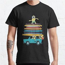 Minions T-Shirts - Despicable Me Minions Stuart Langarmshirt Classic T-Shirt RB2709