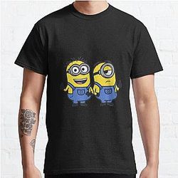Minions T-Shirts - Despicable Minions Best Portrait T-Shirt Classic T-Shirt RB2709