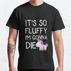 Minions T-Shirts - Nonostante ciò Minions E 'così Fluffy Unicorn grafica T Shirt Classic T-Shirt RB2709