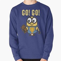 Minions Sweatshirts - Go!Go! Goodluck Gold Trophy Minion Pullover Sweatshirt RB2709