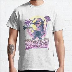 Minions T-shirts - Me méprisable Minions Problème sur le plancher de danse Gradient Poster T-shirt classique RB2709