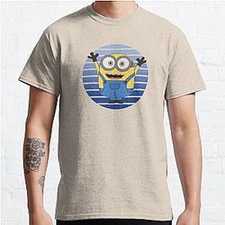 Minions T-shirts - Minions Yay Blue Sunset Classic T-Shirt RB2709