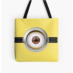 Minions Sacos - Minion estilo olho todo sobre impressão Tote saco RB2709