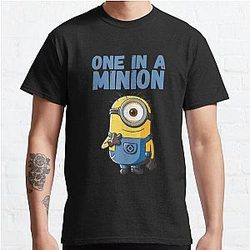 Minions T-Shirts - Despicable Me Minion Drawing Classic T-Shirt RB2709