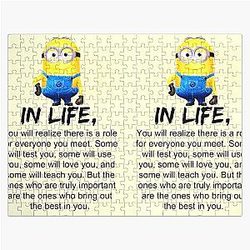 Minions Puzzles - In Life You Will Realize There Is A Role Everyone You Meet Minions Jigsaw Puzzle RB2709