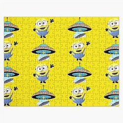 Minions Puzzles - When The Ufo Reaching The Funny Cute Minion Gifts Jigsaw Puzzle RB2709