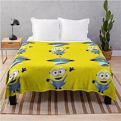 Minions Couverture - Quand l'Ufo atteint le drôle de Minion Cadeaux Lancer la couverture RB2709