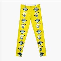 Minions Leggings - Wenn die Ufo erreichen die lustigen niedlichen Minion Geschenke Leggings RB2709