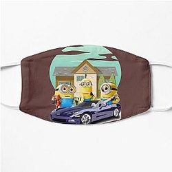 Minions Face Masks - When Your Bestfriend Visit In Your Homes With New Car Minions  Flat Mask RB2709