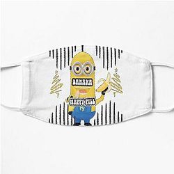 Minions Masques visage - Minion drôle et mignon sur le régime en mangeant le masque plat de banane RB2709