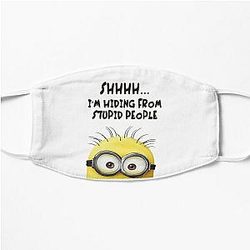 Minions Face Masks - Funny Minion Hiding Flat Mask RB2709