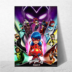 Miraculous's main characters are Marinette and Adrien Miraculous Posters