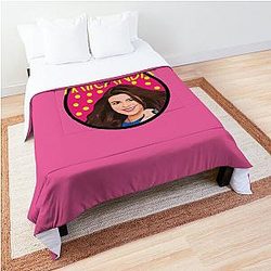 Miranda Cosgrove Art Cover Drawing Sticker Comforter