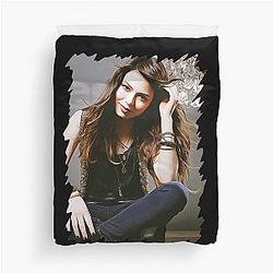 Miranda Cosgrove Oil Paint Duvet Cover